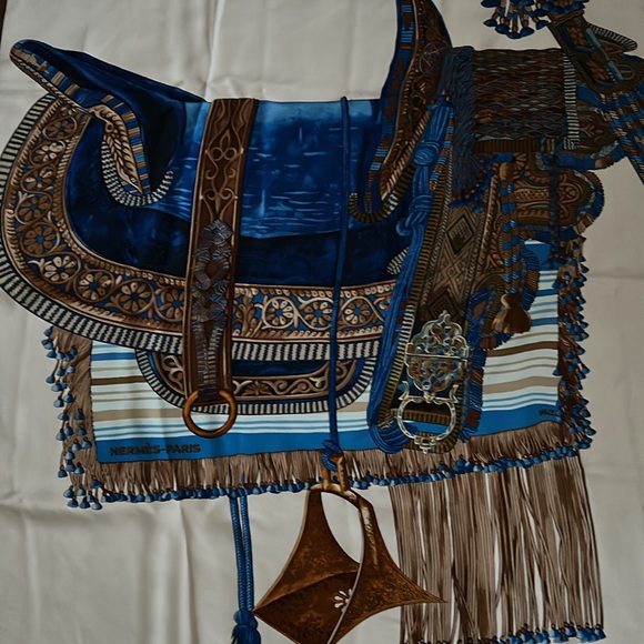 Hermès 100% Silk Scarf Selle D’Apparat Marocaine - Picture 2 of 12